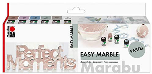 PAINT IT EASY NEU Easy Marble PASTELL Marmorierfarben-Set