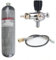 TUXING 4500psi Kohlefaser-Lufttank 3L (leere Flasche) & PCP-Paintball-Füllstation mit Druckmessventil, Tauchflasche, PCP-Tank mit Druckregler für PCP-Spiele