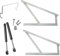 Evotrade Kit Alza Rete Meccanismo Sollevamento per Letto Contenitore - Kit Completo: 2 Trapezi + 2 Pistoni + Ferma Materasso + Ferramenta (Letto singolo)