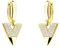 SOFIA MILANI - Damen Ohrringe 925 Silber - vergoldet/golden & mit Zirkonia Steinen - Dreieck Creole - E1641