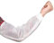 Manga Protectora Desechable Manguitos Desechables Cubre Brazos 100 Uds, Manguitos Flexibles y Transpirables con Banda Elástica, Funda Protectora de Limpieza, Altamente Hidrofóbico ( Color : White )
