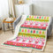 Loussiesd Cartoon Weihnachten Kuscheldecke Mädchen Weihnachtsmann Schneemann Wohndecke 100x130cm Rosa Weihnachten Thema Decke für Kinder Jungen Weihnachtsbaum Flanell Fleecedecke Atmungsaktiv Winter