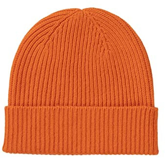 Kaschmir Beanie Mütze - Lomond - 4-lagig, Orange, One size