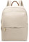 DIRRONA Sac à Dos Femme Élégant Imperméable, Grand Sac Ordinateur Portable 14 Pouces Sacs à Dos Voyage Travail Université Anti-Vol Léger Nylon Business Beige Crème
