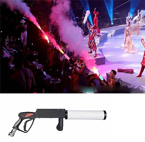 LANAZU Máquina de Columna de Gas de dióxido de Carbono, máquina de Niebla portátil para DJ, Equipo de atmósfera interactiva para Escenario, Adecuado para Discotecas, Fiestas de Bodas