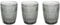 Tognana Claire, lot de 3 verres 300 cc, verre, gris