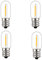 ShuoHui E14 LED 0.6W Glühbirne T16 Kleine E14 COB Warmweiss 2200K Mini Vintage Kandelaber Birne 0.6w Ersetzt 6 watt für Nachtlicht Tischlampen Salzlampen 220V-240V (4)
