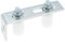EMSea 1 Ensemble de Bloc de Guidage de Rouleau de Guidage de Porte Porte de Cour Cadre de Roue de Guidage en Zinc Blanc Rouleau 30x40mm pour Porte Coulissante Porte D'usine
