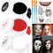 Halloween Schminke 150g, Theaterschminke für Zombies Clown Vampir Schminke Set mit 100g 3-Farben Weiß Schwarz Rot, 3 Schminkpinsel, Halloween Cosplay Schminke Fasching für Cosplay, Fasching, Karneval