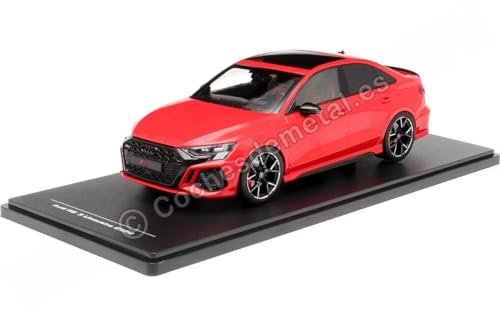 Kompatibel mit Audi RS3 (8Y) Limousine Rot 1:18 IXO Modelle SPMW18002/MCG18451