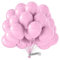 BIO Rosa Luftballons • [100 Stück] • MADE IN EU • Premium Ballons aus 100% reinem Naturlatex • Helium Luftballons Bunt • aus natürlichen Rohstoffen • Luftballons Geburtstag • Luftballons Rosa
