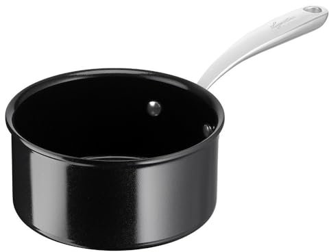 Lagostina Desideria Casserole à manche longue anti-adhésive 16 cm avec revêtement en céramique pour chauffage rapide et cuisson uniforme, convient à tous les étages de cuisson