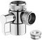 G1/2 Shower Diverter Valve 3 Way Kitchen Tap Diverter,3 Way T-Adapter Shower Head Diverter Valve for Bath Mixer Tap,Shower Attachment,Universal Sink 3 Way M22 M24 Adapter Zinc Alloy