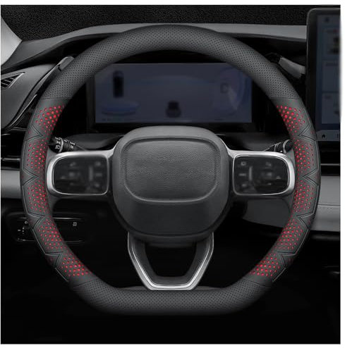 Auto Lenkradbezug, für Audi SQ5 2013-2024 Anti Rutsch Lenkradabdeckung Lenkradschoner, Auto lenkradschutz Zubehör,C-D 38cm