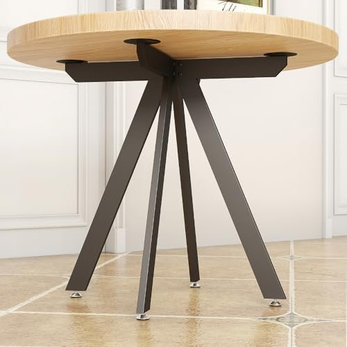 KaKaBB Runde Tischbeine aus Metall, robust, für Marmor, Holz, Glasplatte, Schreibtischbeine mit Saugnäpfen (+ Form, 71,1 cm)
