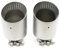 Auto Auspuffrohr Für GTI Für Golf 7 Für MK7 Auspuffblende 1 Stück Auto Schalldämpferblende Auspuffblende Systemrohr 57mm 60mm Einlassdüse Universal Auspuff Endrohr