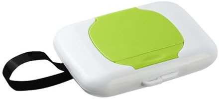 HYROOY Feuchttuchspender für Reisen, nachfüllbar, für Baby-Kinderwagen, Kinderwagen, Feuchttücher-Behälter, für drinnen und draußen, Grün