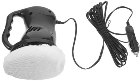 MUCKLILY 12v Autopolierer Poliermaschine Schwarz Ergonomisches Design Effektive Wärmeableitung Einfach Zwischen Polieren Und Wachsen Wechseln Für Autos Und Möbel
