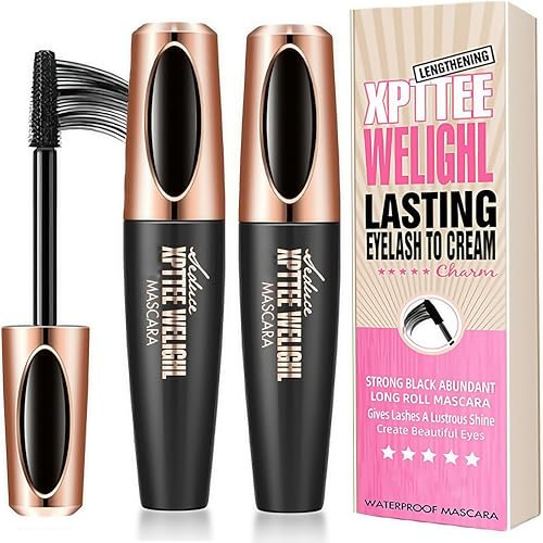 Burgundy Mascara, Red Mascara - Volumizing & Lengthening Formula for Bold Lashes, Smudge-Proof & Long-Lasting Curl, Multipurpose for Eyes Perfect for Daily & Party Looks (Black)