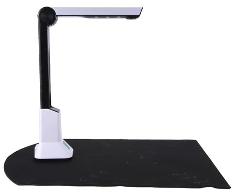 Nettoppo CáMara de Documentos para Profesores, EscáNer de CáMara de Documentos USB PortáTil con Soporte EscáNer FotográFico de CáMara de Documentos de Formato A4 de 8MP HD