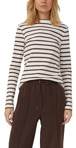 s.Oliver Geripptes Langarmshirt im Slim Fit