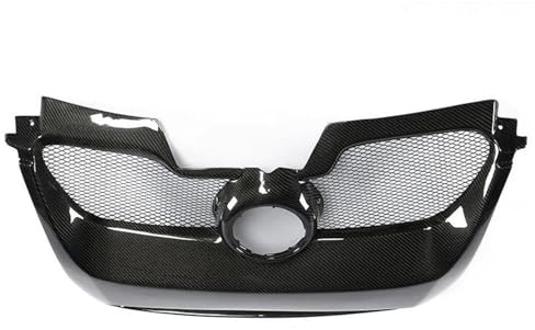 TOPOLVLCKC Für Golf 5 GTI MK5 2005-2008 Carbonfaser-Frontstoßstange Nierengrill Ersatz-Renngrill Kühlergrill Vorne der Mitte