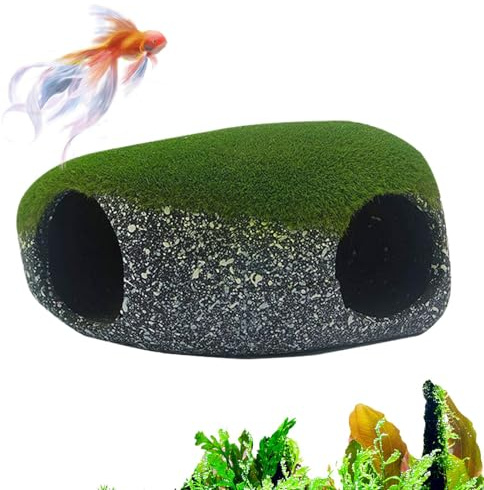 Aquarium Höhle 2 Löcher Felsen Dekoration