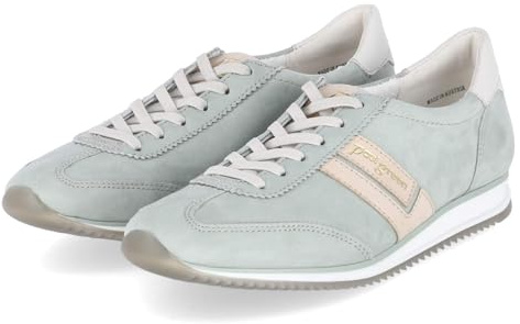 Paul Green 5453-149 Damen Slip On Sneaker Leder & Textil in grün - Gr. 35,5