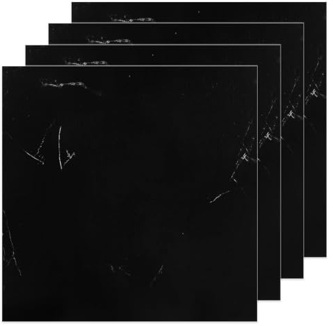 YUTRONE 40PCS Self Adhesive Floor Tiles Marble Effect Sticky Tiles | 30x 30cm Vinyl Peel and Stick Floor Tiles Waterproof Flooring Stick On Tile for Kitchen, Bathroom, Living Room