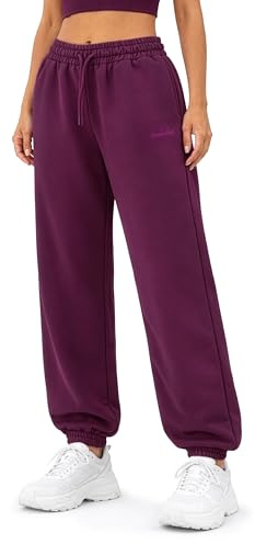 SMILODOX Jogginghose Damen Elura, Tapered Fit Trainingshose, Sweatpants mit elastischem Bund, Tunnelzug und Kordelzug, Elastische Beinabschlüsse Logo-Stitching Clean Fit, Gym & Homewear
