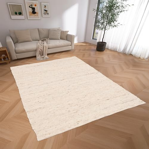 Pergamon Alaska Natur Wollteppich Beige – hochwertig & pflegeleicht