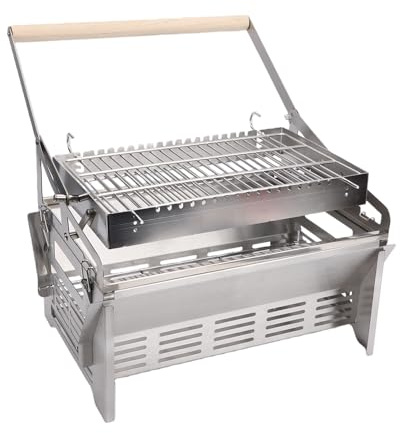 BAFOVY Rotating BBQ Grill 360 Degree Flip Charcoal Grill Portable