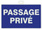 Provence Outillage 07506 Traffic Signs privé Crossing Sign Bleu 33 x 22 cm