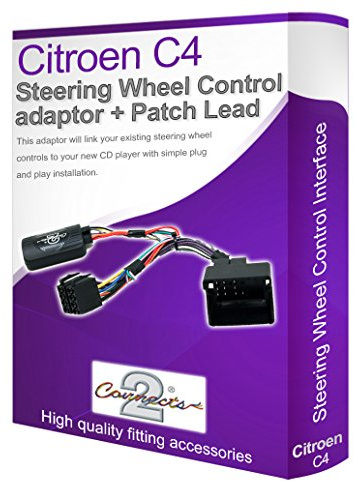 Citroën C4 voiture Radio adaptateur, Connectez votre Volant de commande au volant les boutons
