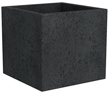 Scheurich C-Cube 29x29x27 cm. stony black