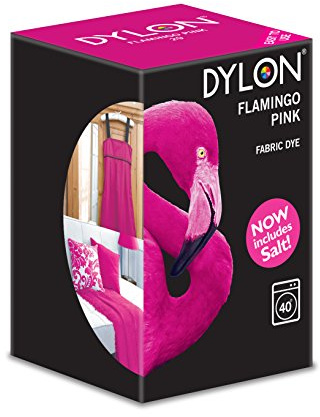 Dylon Maschine Dye 350 g, neue und, inkl. Salz alle Farben erhältlich. flamingo pink