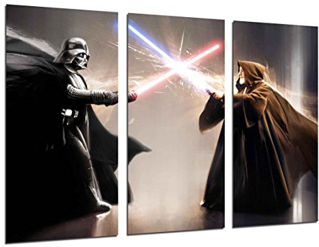 Wandbild - Bild Star Wars, Darth Vader, 97 x 62 cm, Holzdruck - XXL Format - Kunstdruck, 26292