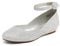 DREAM PAIRS Women's Ballet Flats Pumps Ballerina Ankle Strap Elastic Low Wedge Sandals Round Toe Comfy Dolly Shoes,Size 9,Silver/Glitter,REVONA