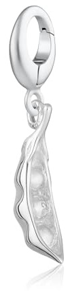 Lily Charmed - Sterling Silver Peapod Charm