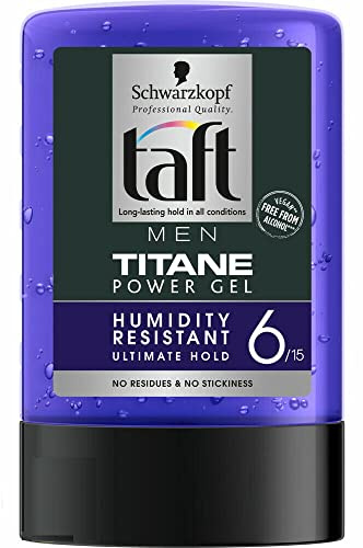 Schwarzkopf Taft - Titane Power - Haar Styling Gel - 3er Pack (3 x 300ml)