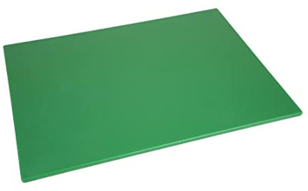 Hygiplas Low Density Green Chopping Board Large 600x450x10mm - Colour Coded, Dishwasher Safe Cutting Board HC875