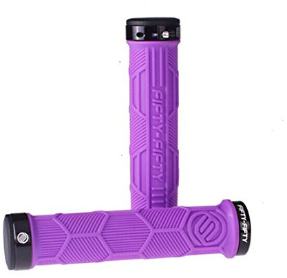 FIFTY-FIFTY Lenkergriffe für Mountainbike, Dual Lock on Cycling Bike Grips (lila)