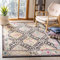 SAFAVIEH Boho Teppich für Wohnzimmer, Esszimmer, Schlafzimmer - Madison Collection, Kurzer Flor, Schwarz und Gelb, 160 X 229 cm