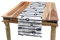 ABAKUHAUS Marine Tischläufer, Sea Marine Seemannsknoten, Esszimmer Küche Rechteckiger Dekorativer Tischläufer, 40 x 300 cm, Marineblau Weiß