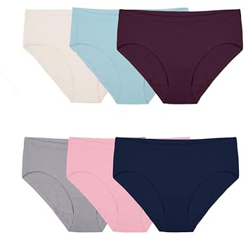 Fruit of the Loom Women's Beyondsoft Underwear (Regular & Plus Size), Hipster-Modal-6 Pack Assorted Colors, 7