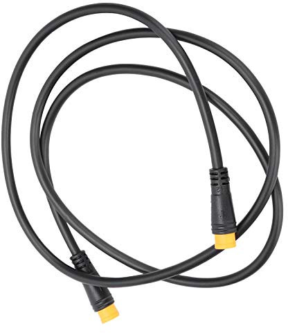 Keenso Elektrischer Fahrradkabelanschluss, 87 cm (34,3 Zoll) 3-poliges wasserdichtes Kabelkonvertierungsadapterkabel für das elektrische Fahrrad von Bafang(Male‑Male)