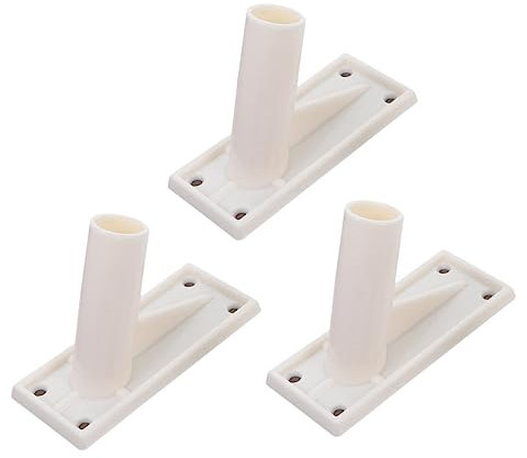 Cabilock Lot de 3 supports de fixation muraux pour mât de drapeau