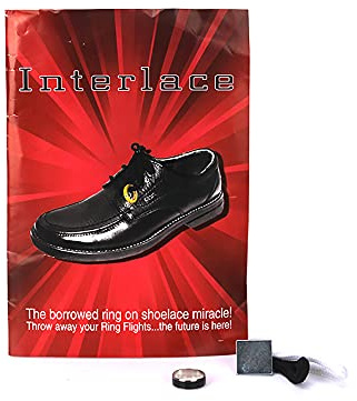 ZQION Interlace By Richard Sanders Zaubertricks Ring in Schuhe Magische Requisiten Close Up Magic Gimmicks Magier Zubehör