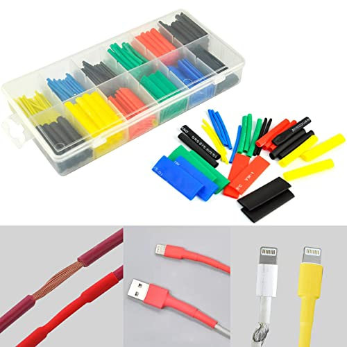 280pc Heat Shrink Car Electrical Wire Cable Tubing Tube Sleeving Wrap With Box