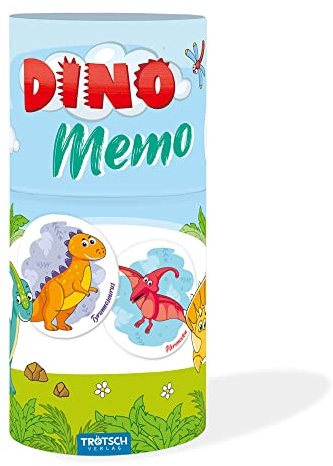 TRÖTSCH - Memo Spiel Dinosaurier : Kartenspiel Gedächtnisspiel